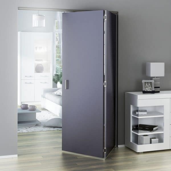 214cm/7FT Herrajes Puertas Correderas Plegable Rieles Kit Puerta