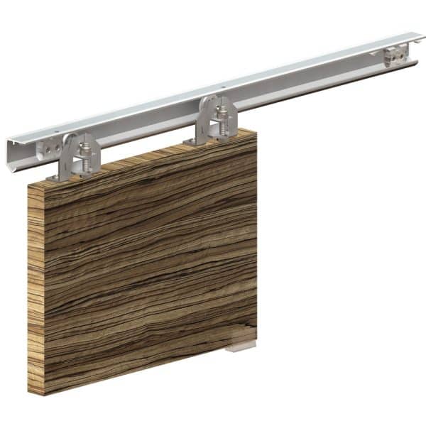 Mounting picture of our SLID'UP 180 for sliding partition doors
