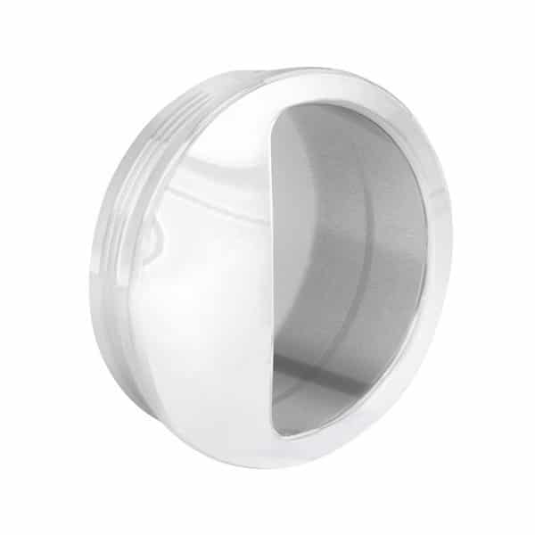 White round flush pull handle for sliding doors