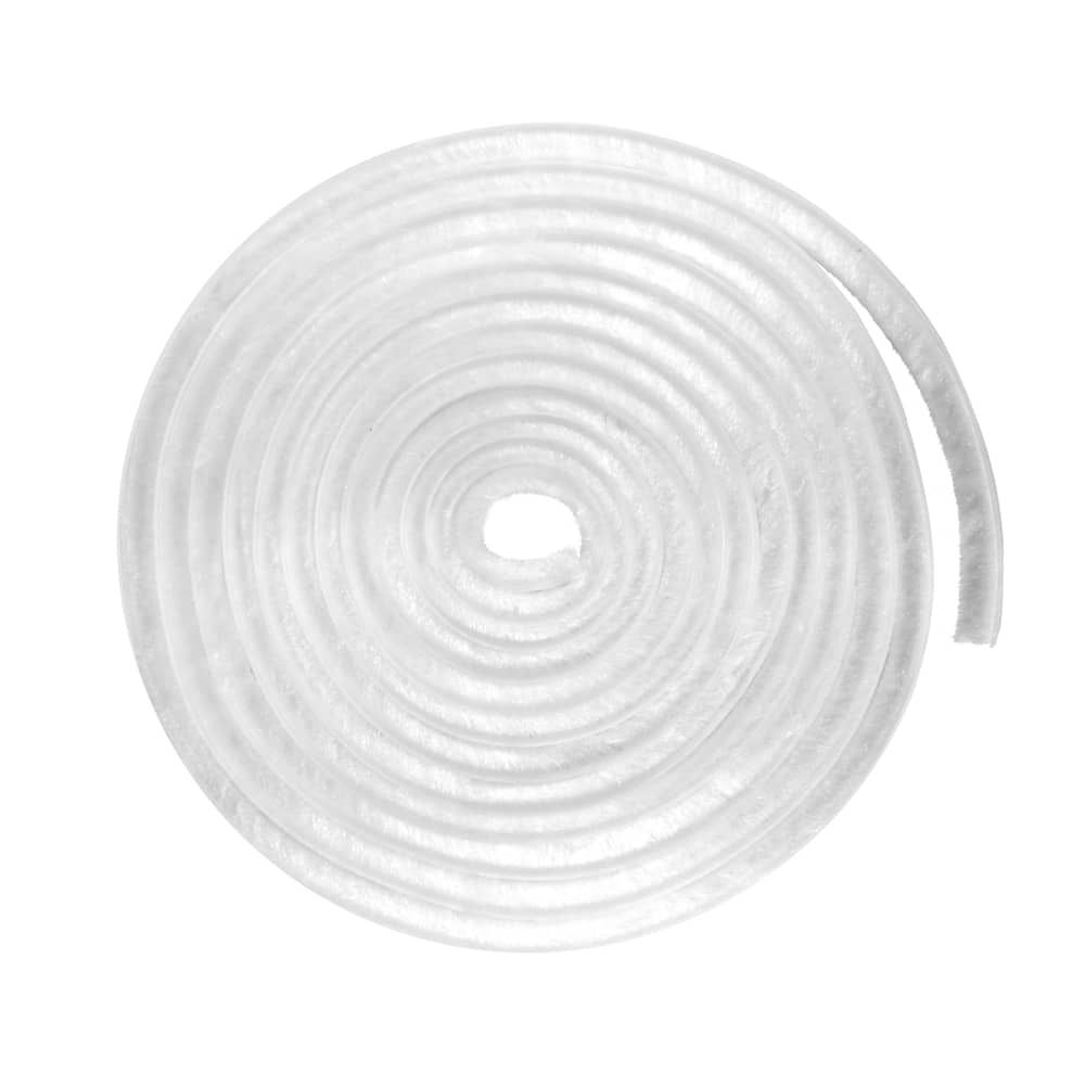 White self-adhesive brush seal – 1/2″ height