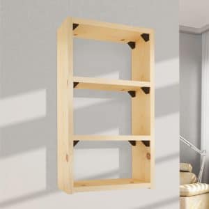 Ambiance image of our set of 12 brown simple shelf brackets