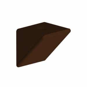 Set of 12 brown simple shelf brackets