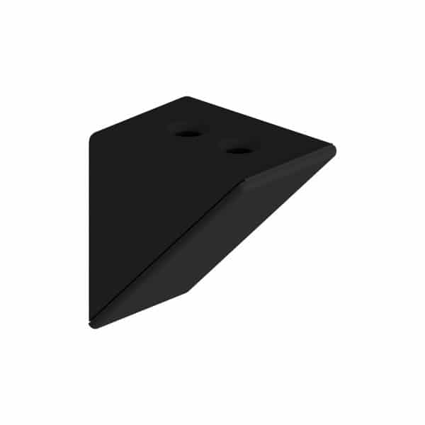 Set of 12 black double shelf brackets