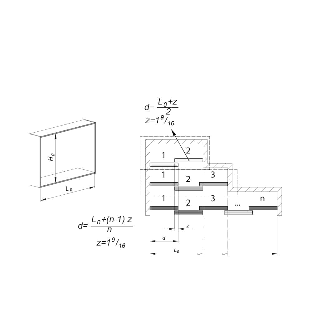 Installation drawing of our closet door roller kit for SLID'UP 130