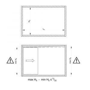 Drawing with dimensions of our closet door rollers kit for SLID’UP 130 for 1 door up to 155 lbs