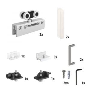 Sliding glass door rollers kit for SLID’UP 190