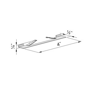 Drawing with dimensions of our Stopper for sliding closet door for SLID'UP 130