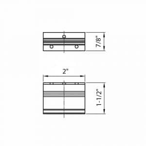 Drawing with dimension of our brackets for wooden fascia cover for SLID’UP 160, 170, 190