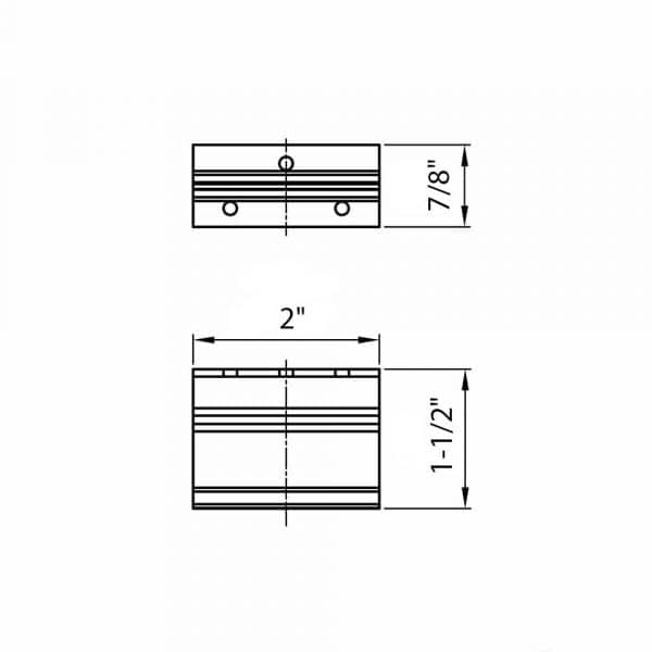 Drawing with dimension of our brackets for wooden fascia cover for SLID’UP 160, 170, 190