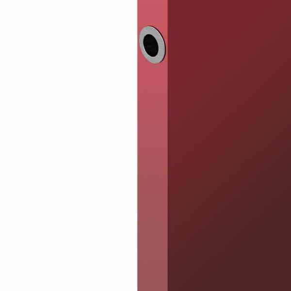 Zoom of our satin round finger pull