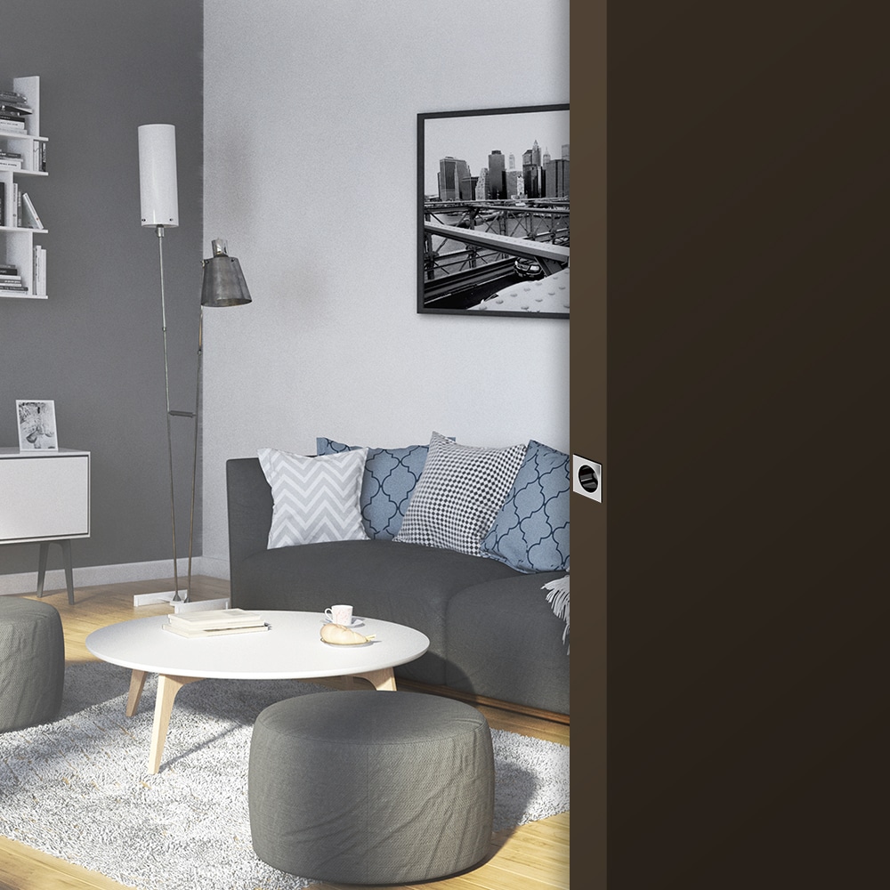 Ambiance image of our chrome square finger pull