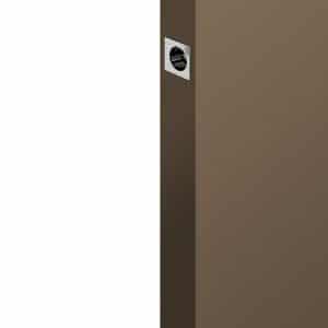 Zoom of our chrome square finger pull