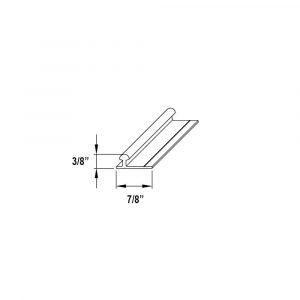 Drawing with dimensions of our aluminum track for SLID’UP 130