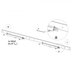 Drawing with dimensions of our soft-closer for SLID’UP 240