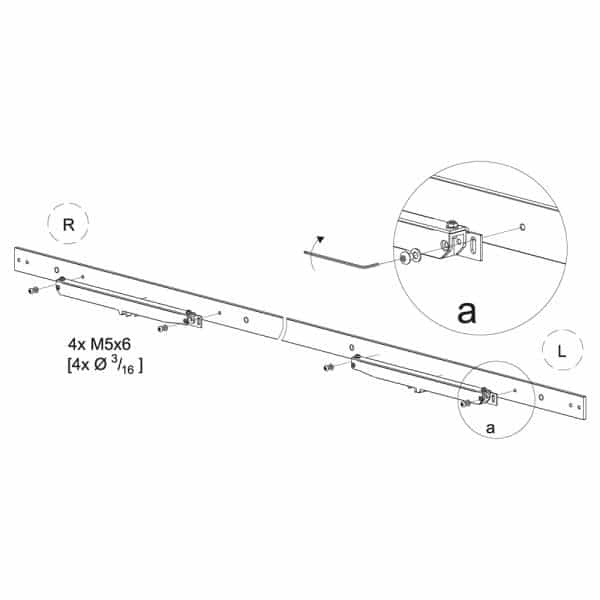 Drawing with dimensions of our soft-closer for SLID’UP 240