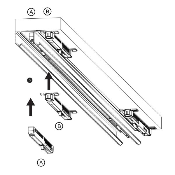 Installation drawing of our soft-closer for SLID'UP 110 and 120 series