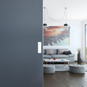 Ambiance image of our white rectangular handle