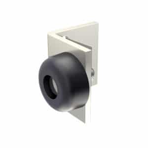 Door stop for heavy duty sliding door up to 180 lbs