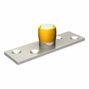 Floor roller guide for doors up to 660 lbs