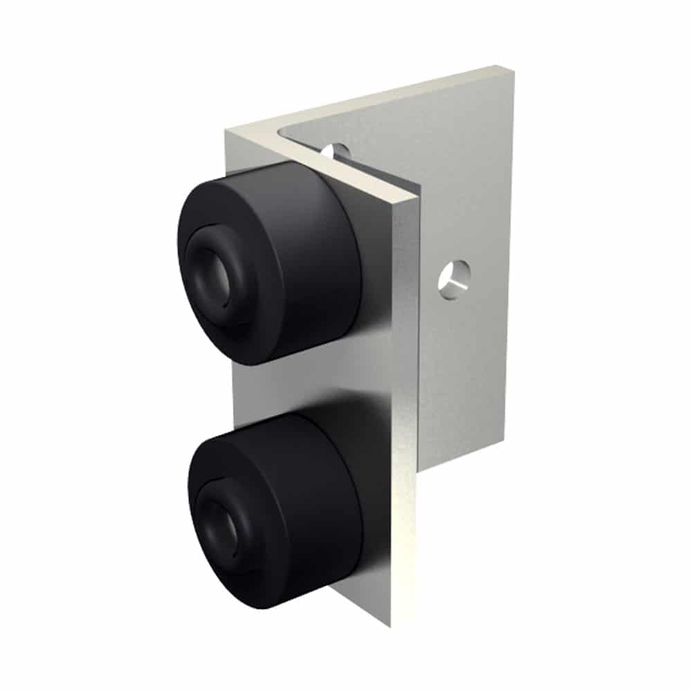 Door stop for heavy duty sliding door up to 660 lbs