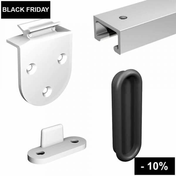 Sliding bypass door hardware kit SLID'UP 1900 by MANTION USA