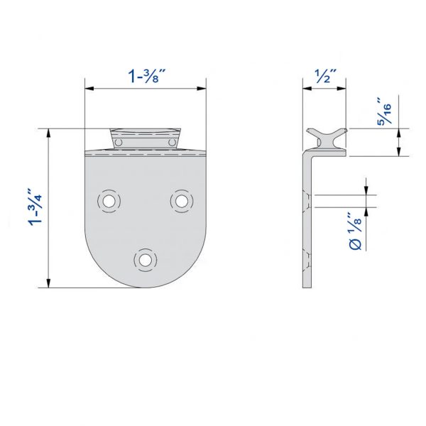 Drawing with dimensions of our slider for SLID'UP 1900