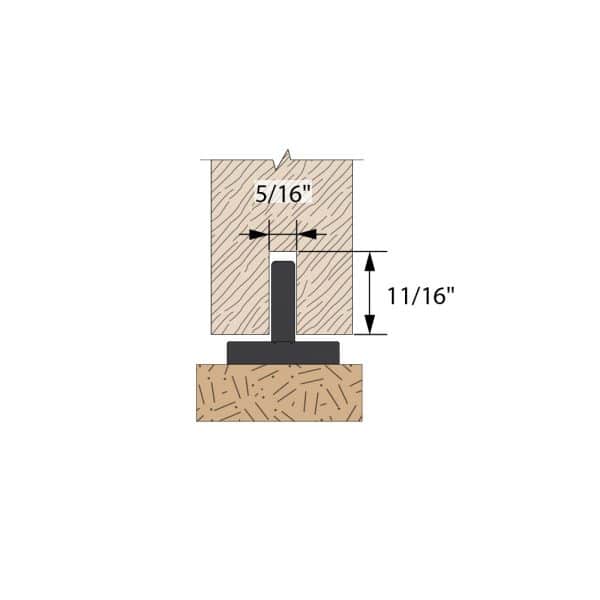 Drawing with dimensions of our bottom guide SU2213