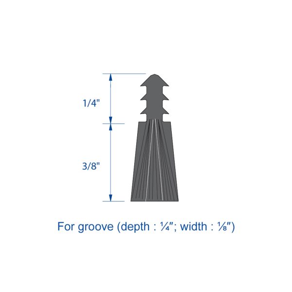 Drawing with dimensions of our brush seal for SLID'UP 2200 (3/8" height)