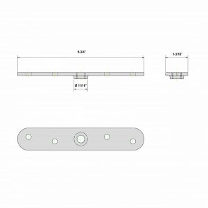 Drawing with dimensions of our plate for SLID'UP 2000