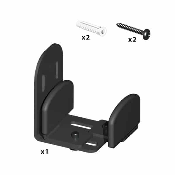 Black steel adjustable bottom guide for SLID'UP 270