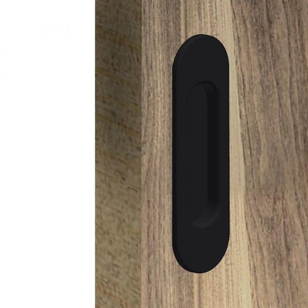 Zoom of our black oval handles