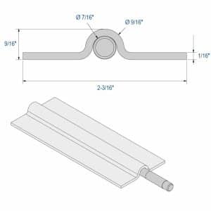 Drawing with dimensions of our connector for track SU5058